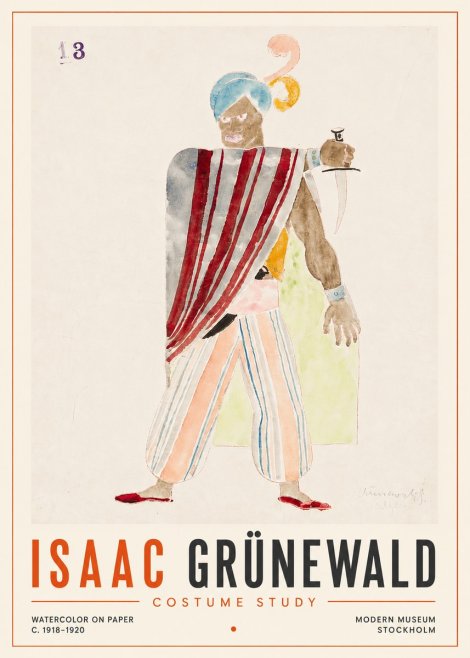 Isaac Grünewald Costume Study III No5 - Poszter