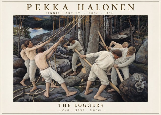 Pekka Halonen The Loggers No1 - Poszter