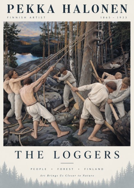 Pekka Halonen The Loggers No3 - Poszter