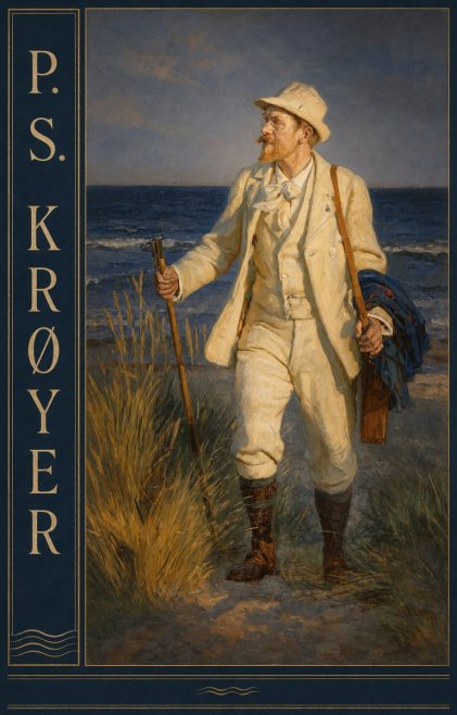 P.S. Krøyer Self-portrait by the Beach No5 - Poszter