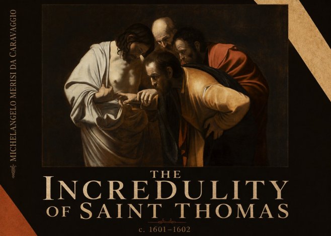 Michelangelo Merisi da Caravaggio The Incredulity of Saint Thomas III No6 - Poszter