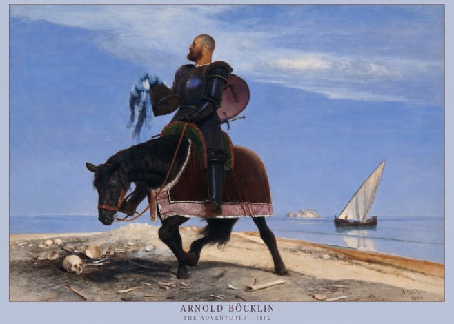 Arnold Böcklin The Adventurer No2 - Poszter
