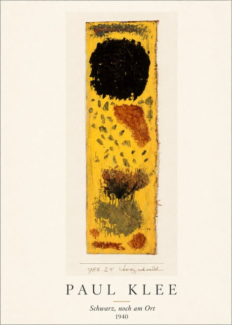 Paul Klee Schwarz, Noch Am Ort No3 - Poszter