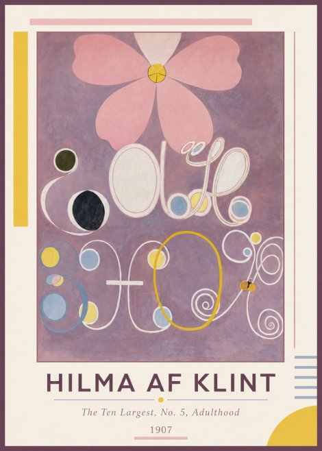 Hilma af Klint The Ten Largest, No. 5, Adulthood No1 - Poszter