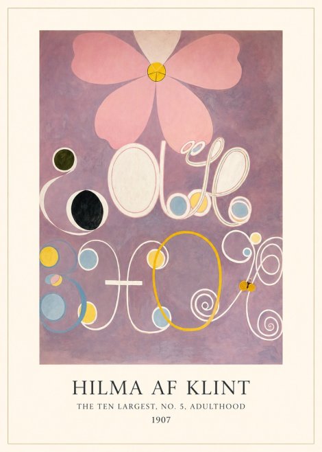 Hilma af Klint The Ten Largest, No. 5, Adulthood No3 - Poszter
