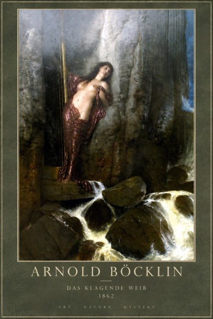 Arnold Böcklin Das Klagende Weib No5 - Poszter