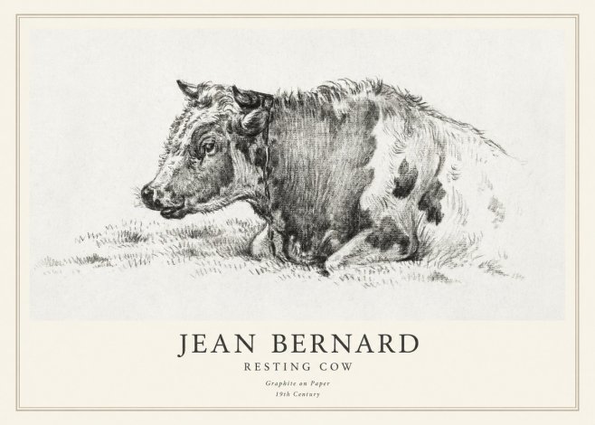 Jean Bernard Resting Cow I No1 - Poszter