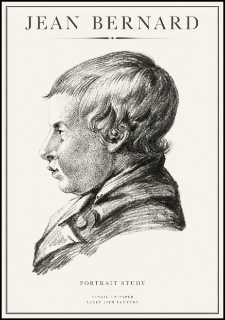 Jean Bernard Portrait Study I No1 - Poszter