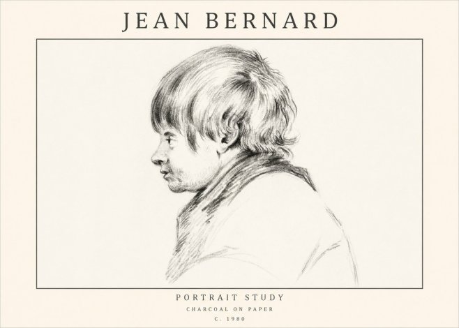 Jean Bernard Portrait Study II No1 - Poszter