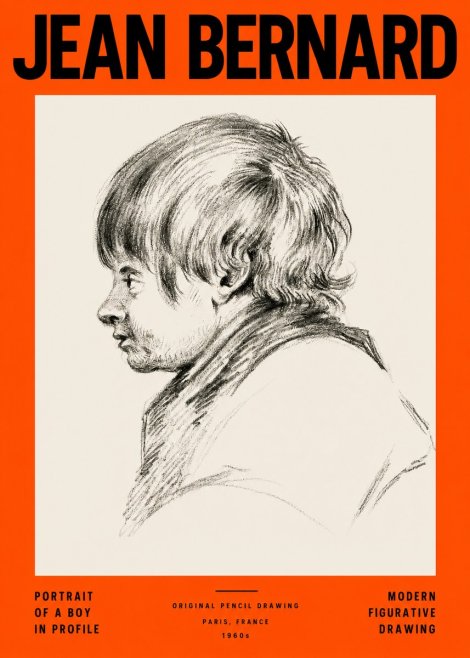 Jean Bernard Portrait Study II No4 - Poszter