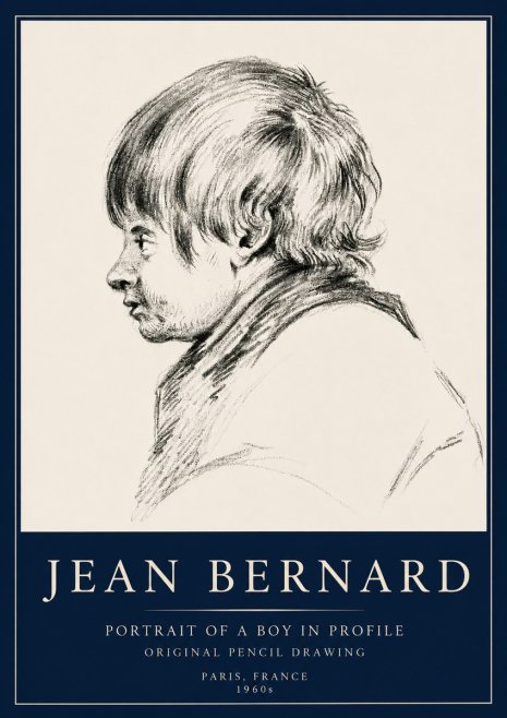 Jean Bernard Portrait Study II No5 - Poszter