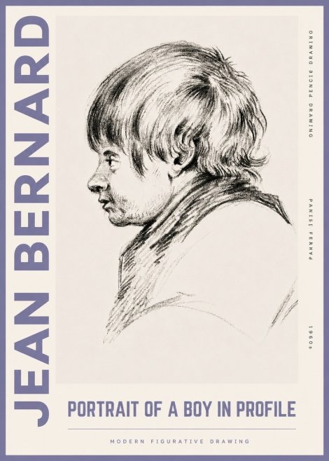 Jean Bernard Portrait Study II No6 - Poszter