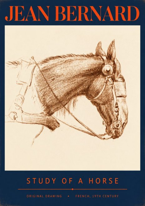 Jean Bernard Equine Study No3 - Poszter