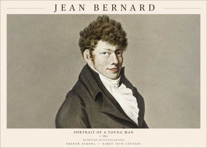 Jean Bernard Portrait of a Young Man No1 - Poszter
