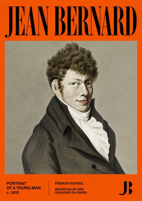 Jean Bernard Portrait of a Young Man No2 - Poszter