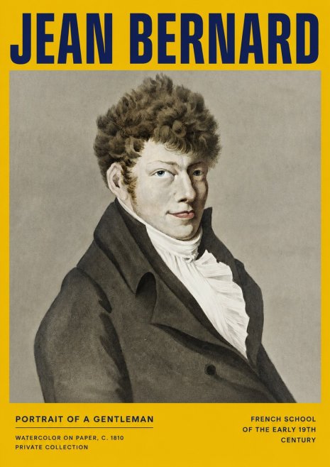 Jean Bernard Portrait of a Young Man No4 - Poszter