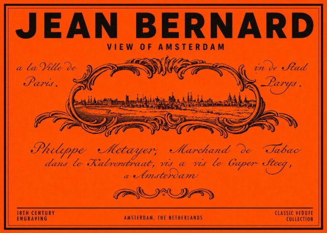 Jean Bernard A View of Paris No6 - Poszter
