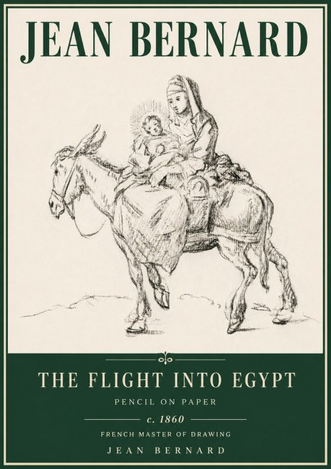 Jean Bernard The Flight into Egypt No4 - Poszter