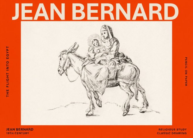 Jean Bernard The Flight into Egypt No6 - Poszter