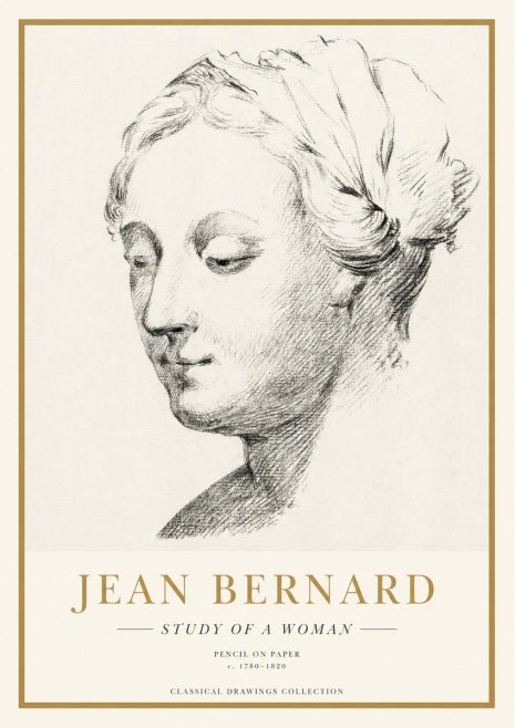 Jean Bernard Study of a Woman No1 - Poszter