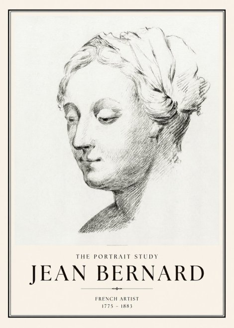 Jean Bernard Study of a Woman No2 - Poszter
