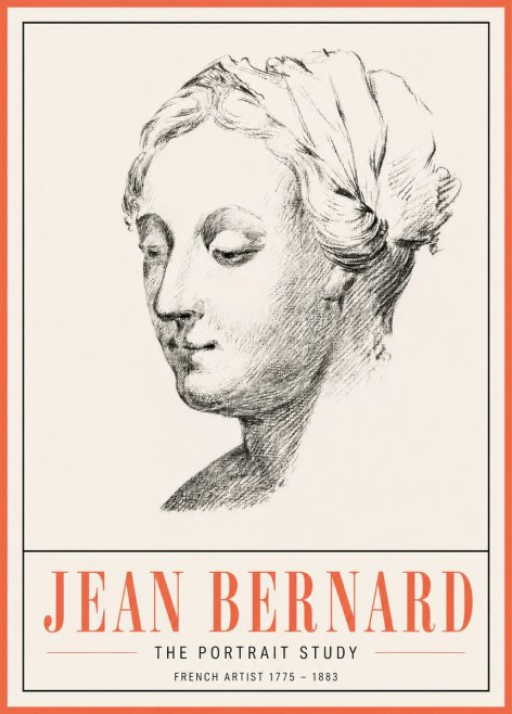 Jean Bernard Study of a Woman No5 - Poszter
