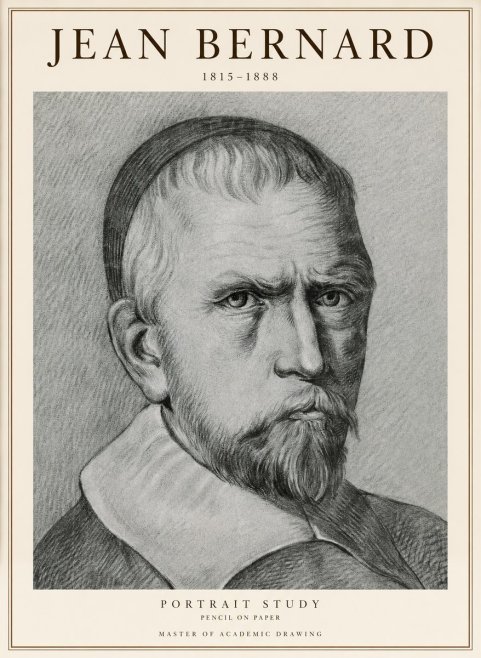 Jean Bernard Portrait Study IV No1 - Poszter