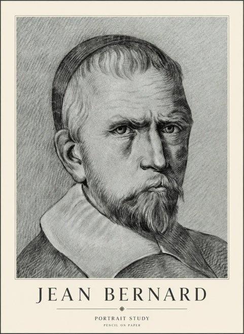 Jean Bernard Portrait Study IV No3 - Poszter