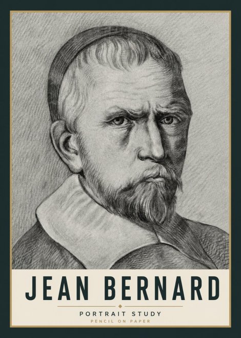 Jean Bernard Portrait Study IV No5 - Poszter