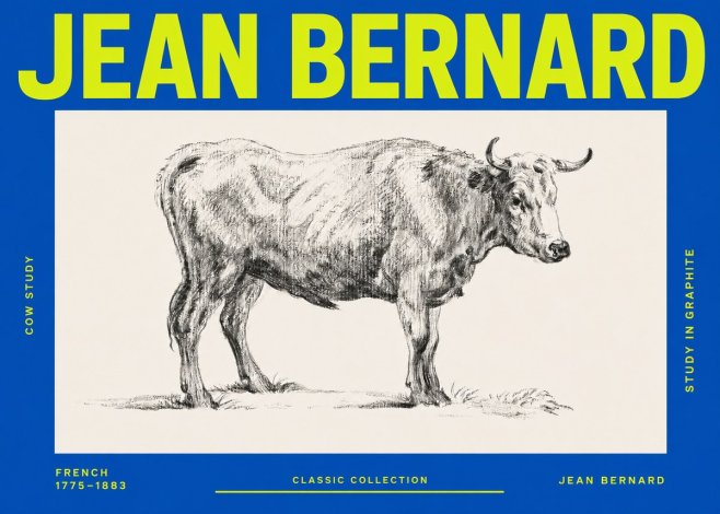 Jean Bernard Cow Study No3 - Poszter