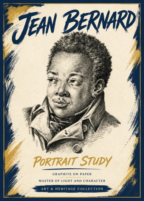 Jean Bernard Portrait Study V No5 - Poszter