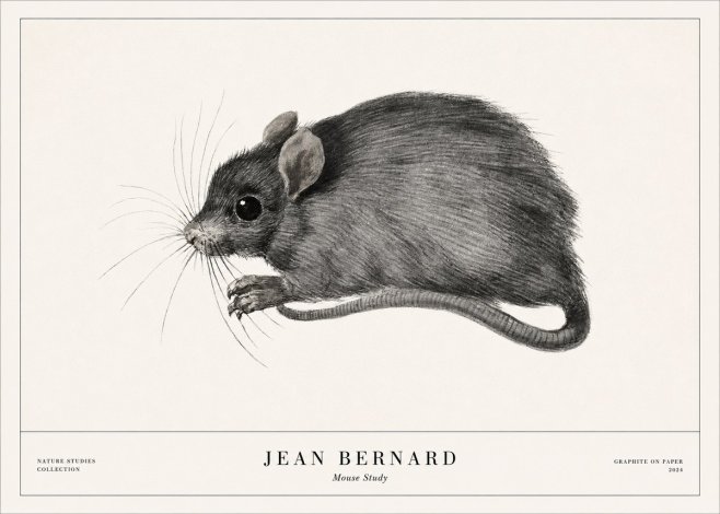 Jean Bernard Mouse Study No1 - Poszter