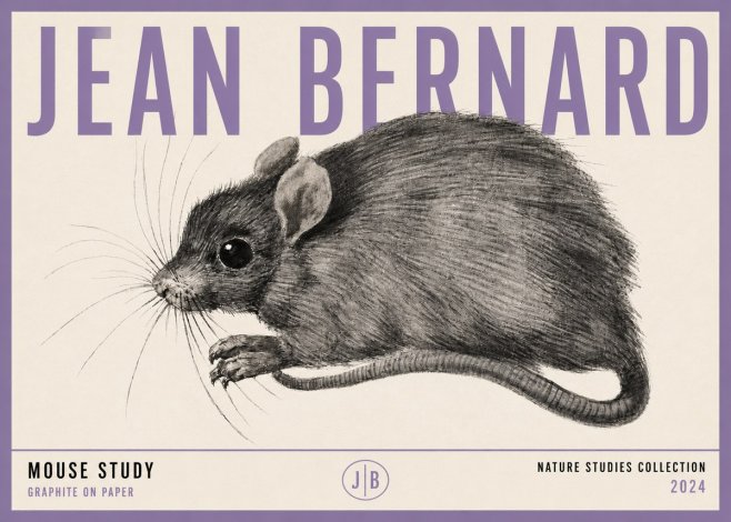 Jean Bernard Mouse Study No3 - Poszter