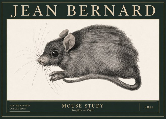 Jean Bernard Mouse Study No4 - Poszter