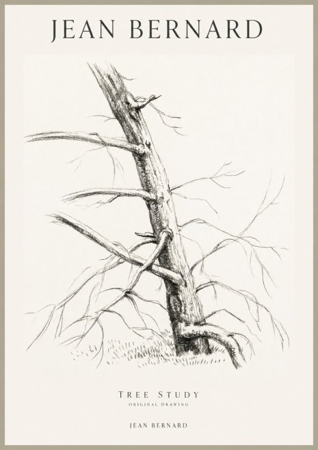 Jean Bernard Tree Study No1 - Poszter