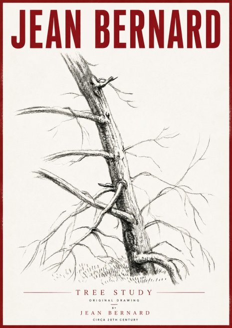 Jean Bernard Tree Study No6 - Poszter