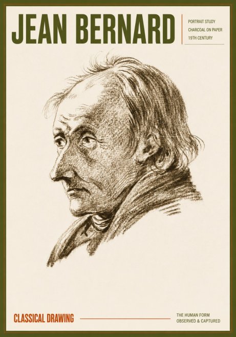 Jean Bernard Portrait of an Elderly Man No6 - Poszter