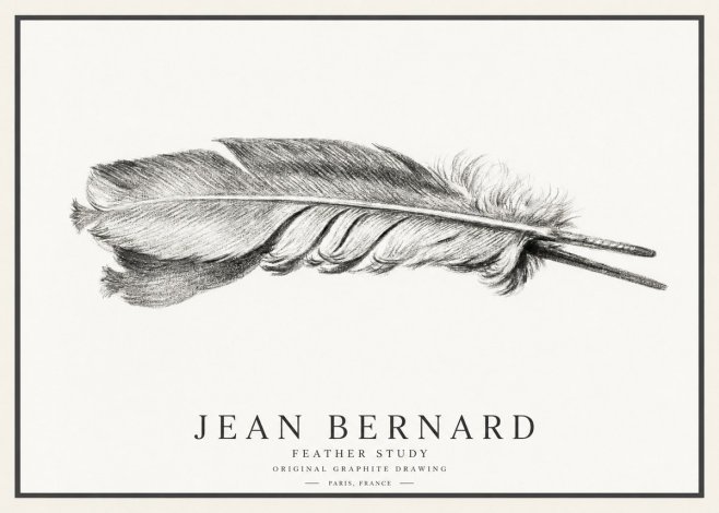 Jean Bernard Feather No4 - Poszter
