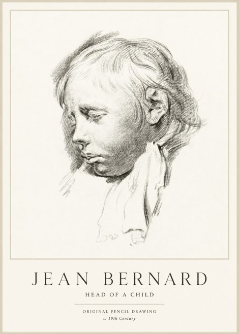Jean Bernard Head of a Child No1 - Poszter