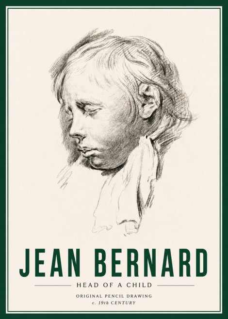 Jean Bernard Head of a Child No4 - Poszter