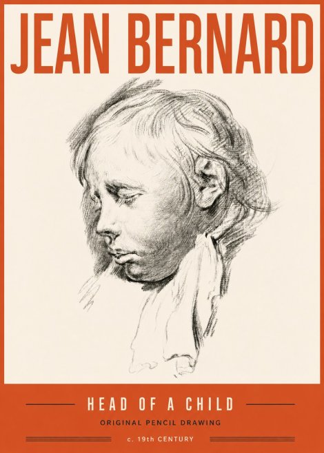 Jean Bernard Head of a Child No6 - Poszter