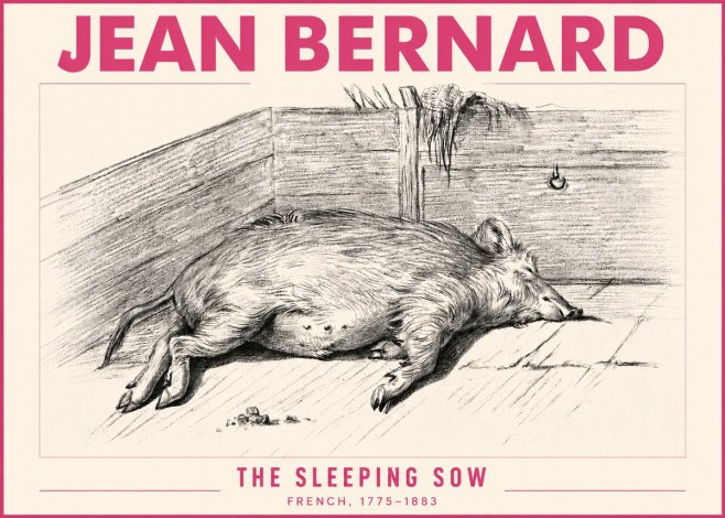 Jean Bernard The Sleeping Sow No3 - Poszter