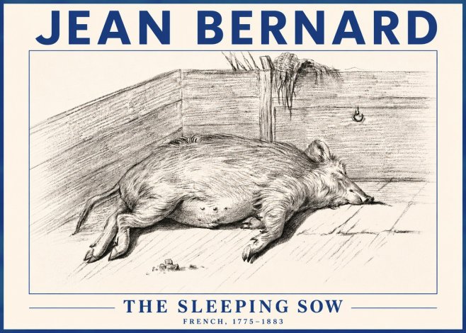 Jean Bernard The Sleeping Sow No5 - Poszter