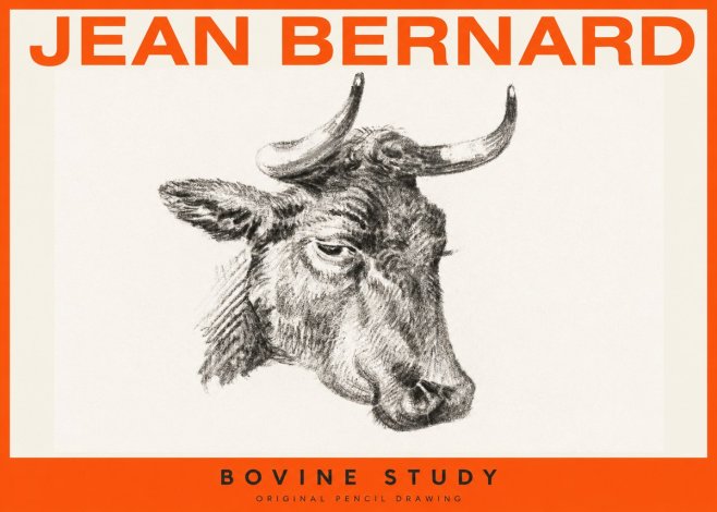 Jean Bernard Bovine Study I No2 - Poszter