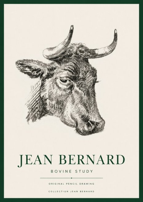 Jean Bernard Bovine Study I No4 - Poszter