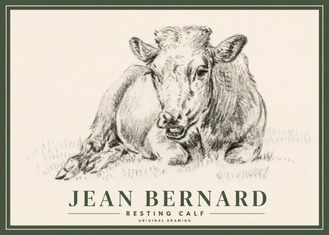 Jean Bernard Resting Calf II No3 - Poszter