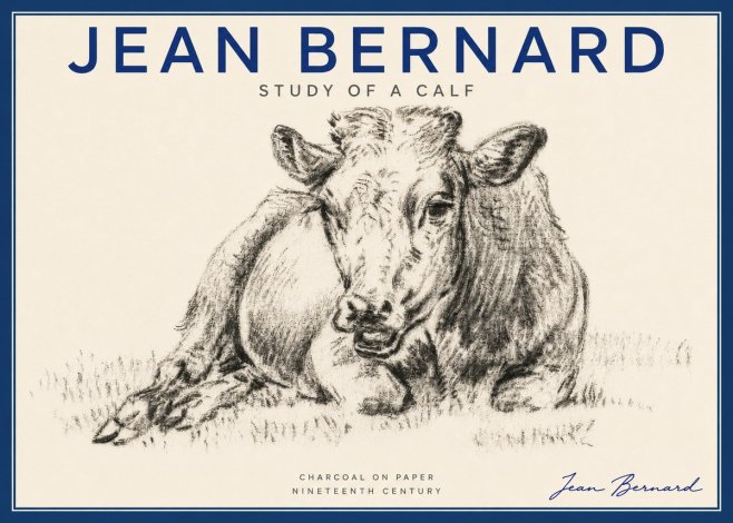 Jean Bernard Resting Calf II No6 - Poszter