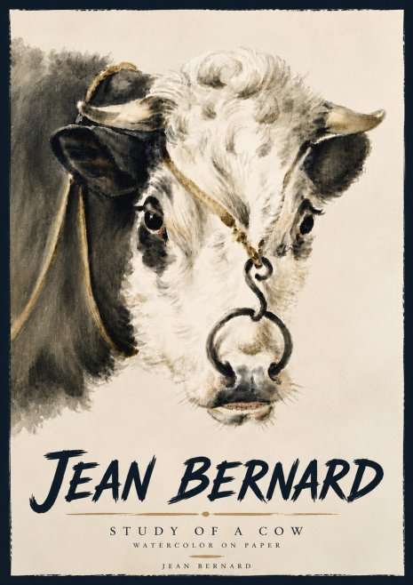 Jean Bernard Study of a Cow I No5 - Poszter