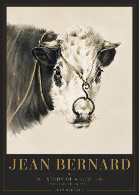 Jean Bernard Study of a Cow I No6 - Poszter