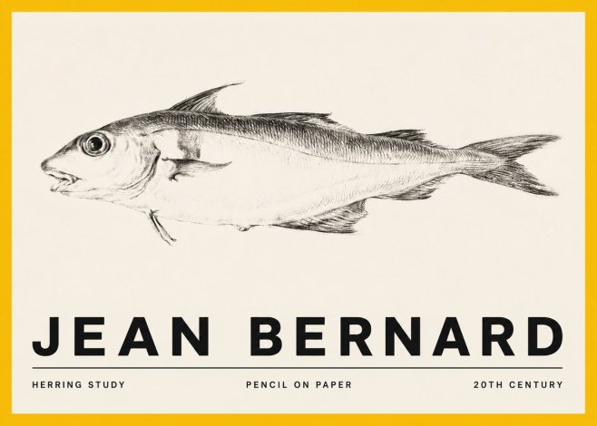 Jean Bernard Herring Study No5 - Poszter